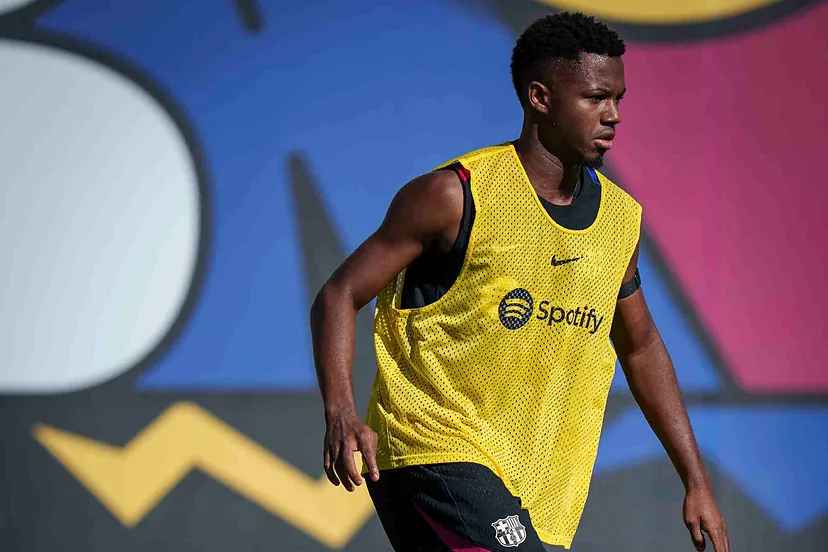 Ansu Fati, prêt : termine la séance avec le groupe