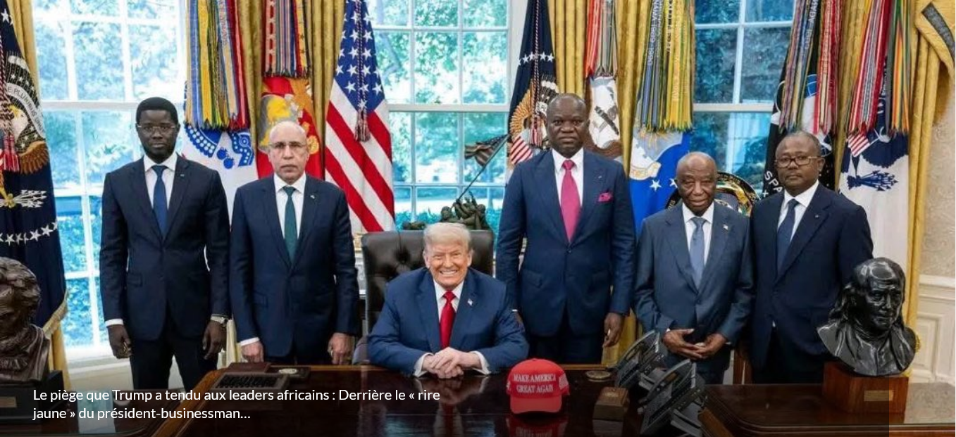 Le piège que Trump a tendu aux leaders africains